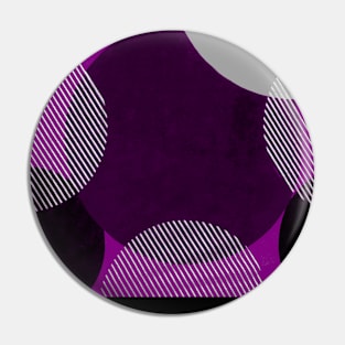 Asexual Pride Diagonal Stripes Circles Pin