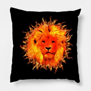 Fire Lion Pillow