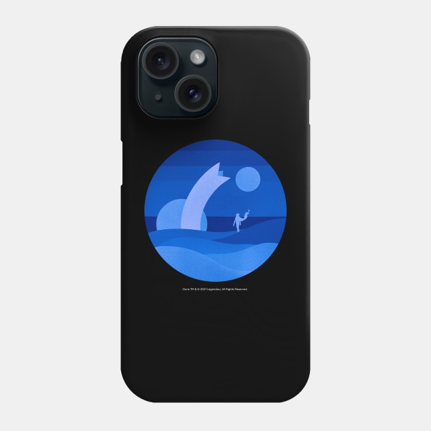 Minimalist Arrakis, Blue Moons Phone Case by Dream Artworks