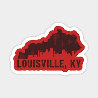 Louisville Kentucky Skyline Magnet