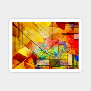 Modern geometric abstract Magnet