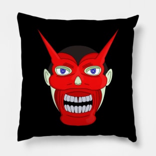 Hannya Japanese Noh Theater Pillow