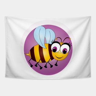 honey bee : flying bee Tapestry