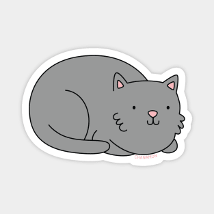 Grey Cat Magnet