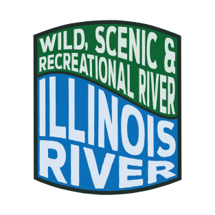 Illinois River Wild, Scenic and Recreational River Wave T-Shirt