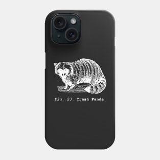 Trash Panda / Science Raccoon / white edition. Phone Case