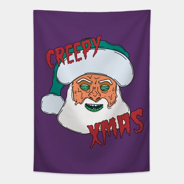 Merry...Creepy...Christmas...BOO! Tapestry by gnomeapple