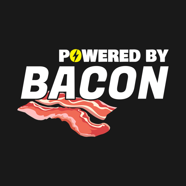 Powered by Bacon Food Keto Diet Lovers Gift by Zone32