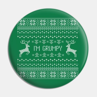 I'm Grumpy Ugly Christmas Sweater Pin