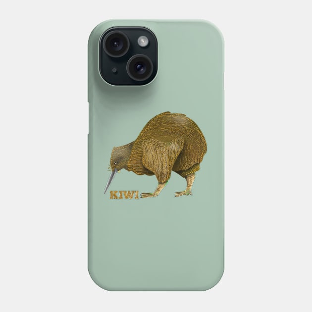 Kiwi bird N.Z. Phone Case by mailboxdisco