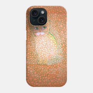 Abstract orange cat. Phone Case