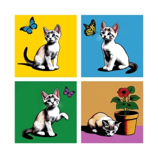 Japanese Bobtail Pop Art - Cute Kitties T-Shirt