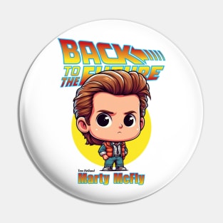 Marty cartoon Pin