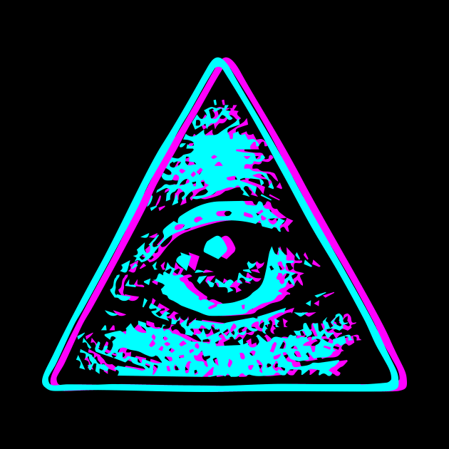 Retro Illuminati Eye by Starquake