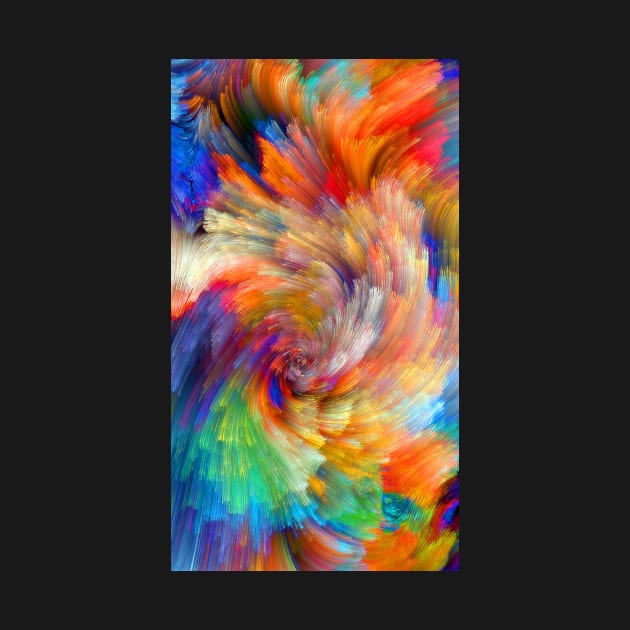 Rainbow Powder Colour Explosion - Design 1 (ORANGE / BLUE) by auxentertainment