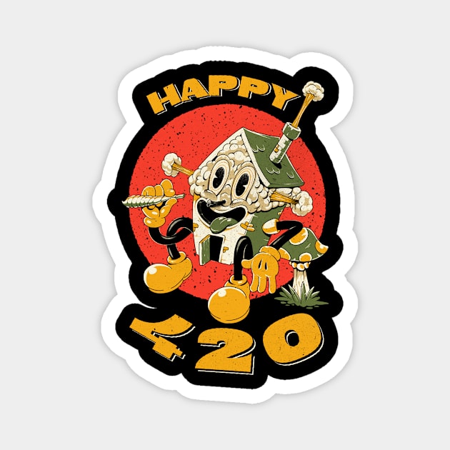 Happy 420 Magnet by Desmuncubic