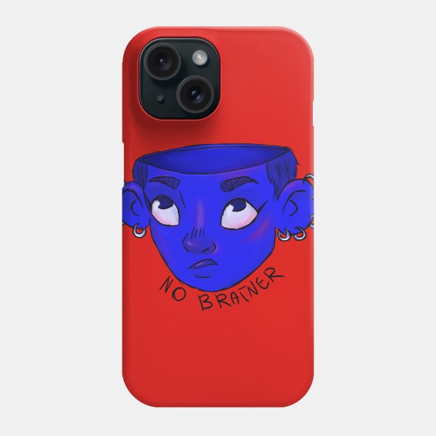 No Brainer Phone Case by juulsart