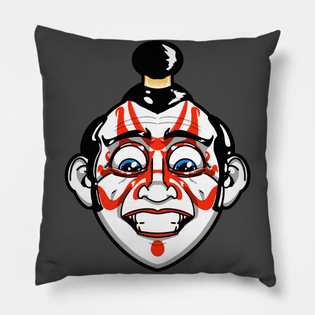 Kabuki Cage Pillow by GodsBurden