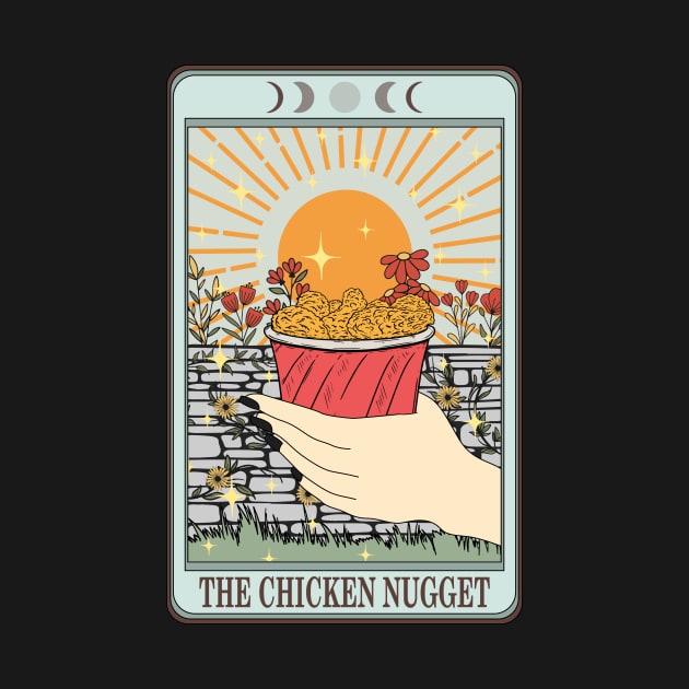 Funny tarot card with chicken nuggets by ThirdEyeDesign