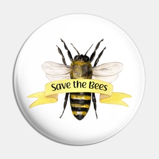 Beautiful Save The Bees Pin