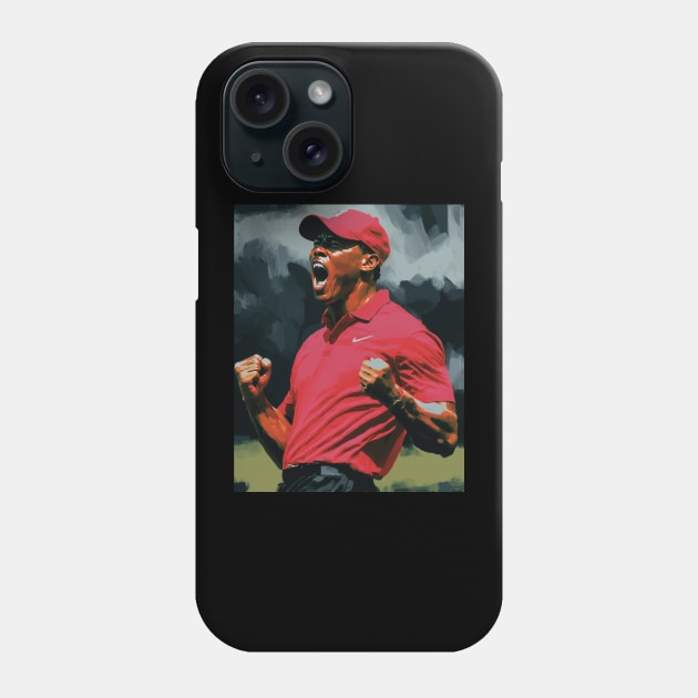 Tiger Woods - Original Artwork Phone Case by Labidabop