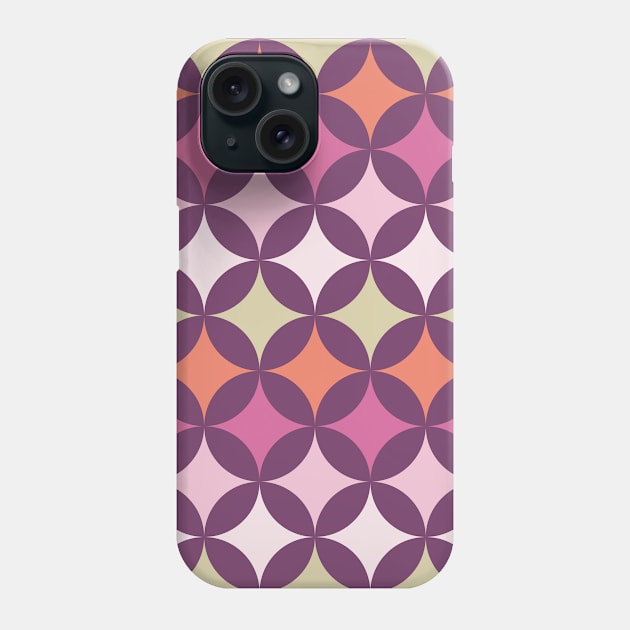 Geometric Pattern: Circle Nested: Orchid Phone Case by Red Wolf