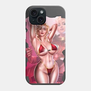 Casie Rocket pin up 2 Phone Case