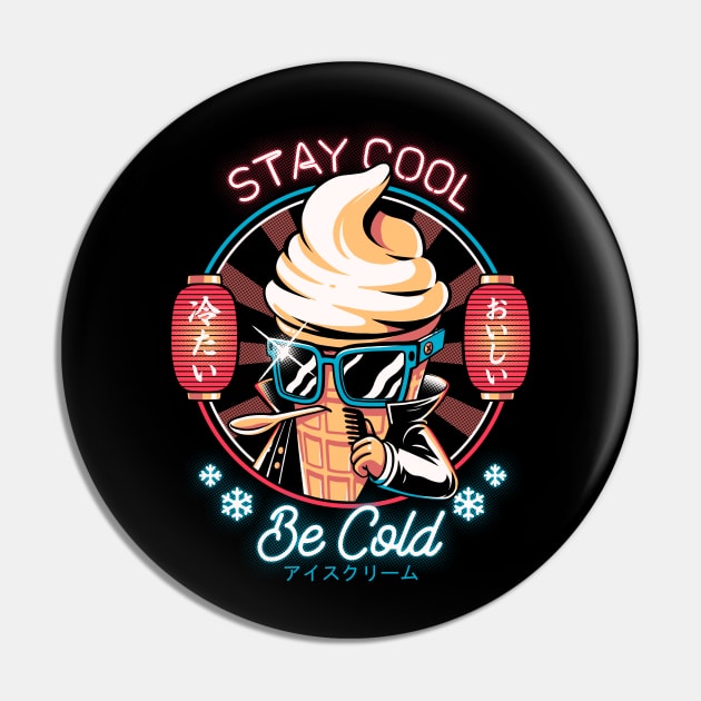 Be Cold Pin by Ilustrata