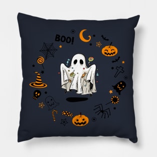 Boo Halloween Pillow