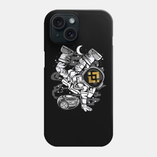 Hiphop Astronaut Binance BNB Coin To The Moon Crypto Token Cryptocurrency Wallet Birthday Gift For Men Women Kids Phone Case