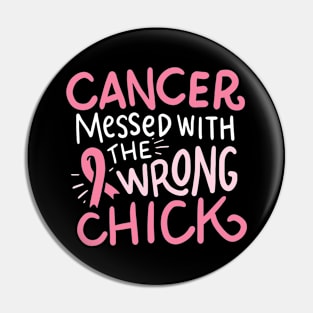 Breast Cancer Survivor Chemo Pink October Ribbon Pin