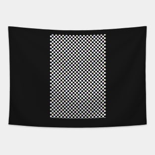 80s splater paint checkerboard Tapestry