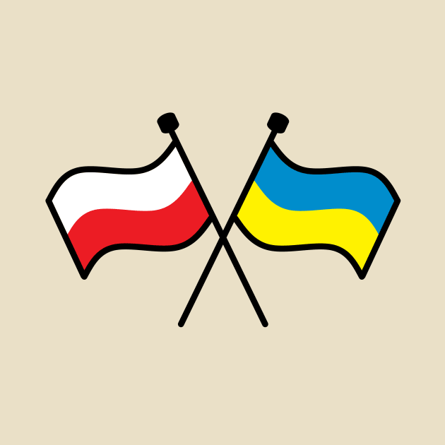 Dual Polish and Ukrainian Flags by DisneyFanatic23