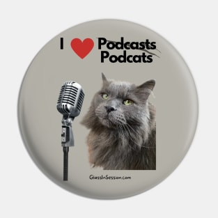 Podcats for Podcasts Pin