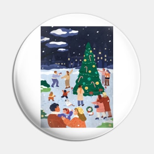 Winters Night Pin