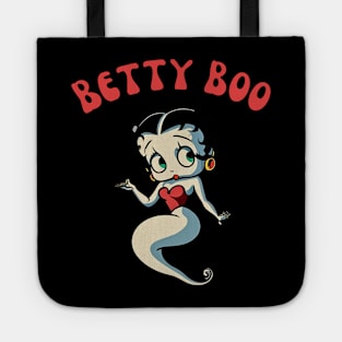 Betty Boo Ghost Halloween Retro Cartoon Tote