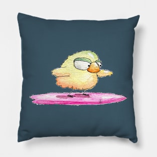 Surfing bird Pillow