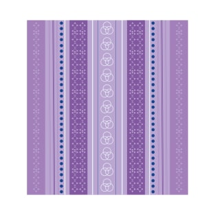 Shades Of Violet Pattern Design T-Shirt