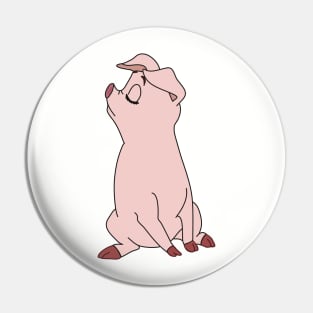 Hen Wen, Psychic Pig from the Black Cauldron, Sassy Pin