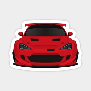 GT86 widebody Monaco-red Magnet