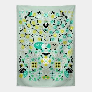 Hedgehogs Symmetry Tapestry