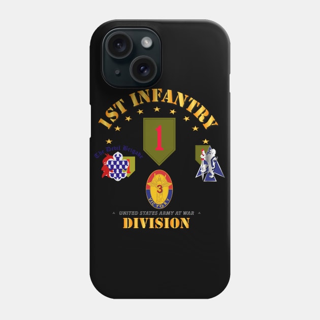 1st Infantry Division w BCTs Phone Case by twix123844