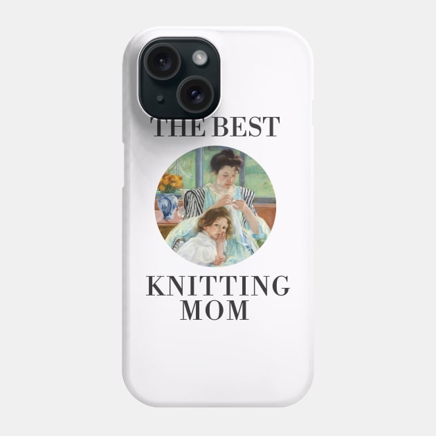 THE BEST KNITTING MOM EVER FINE ART VINTAGE STYLE CHILD AND MOTHER OLD TIMES. Phone Case by the619hub