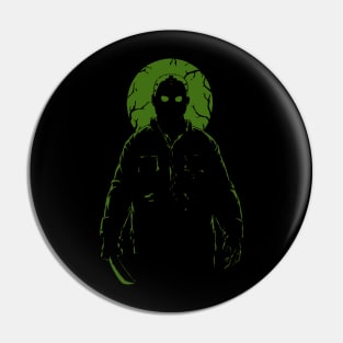 Jason Voorhees silhouette Fan Art Pin