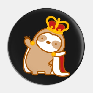 Cute Royal Sloth Pin