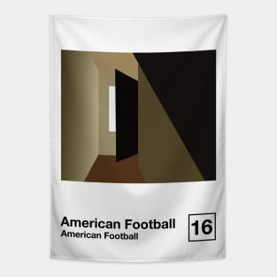 American Football / Minimalist Graphic Poster Art Design Tapestry