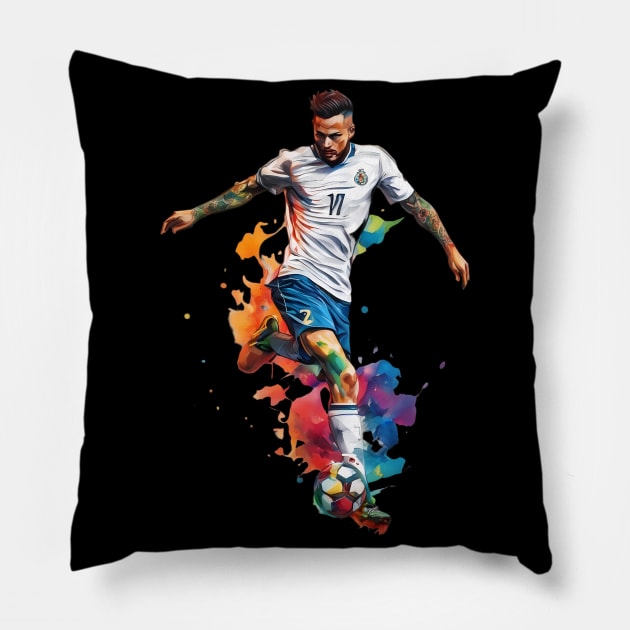 Euro Football Pillow by animegirlnft