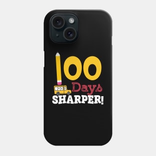 Happy 100th Day of School Teachers Kids 100 Days Smarter Phone Case