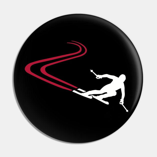 Skiing Pin by Designzz