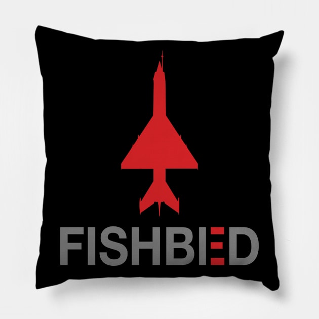 Mig-21 Fishbed Pillow by Tailgunnerstudios